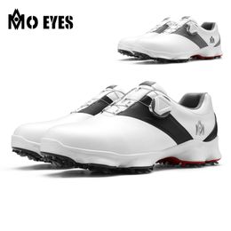 PGM Men Golf Shoes with Removable Spikes Skid-proof Men's Waterproof Sneakers Knob Strap Sports Shoes M22XZ03
