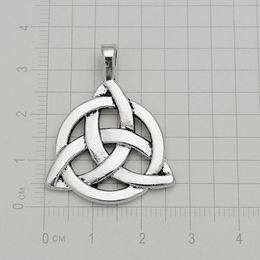 5-50pcs/lot Antique Celtic Triangle Knot Charms Triple Helix Ireland Pendants Diy Jewellery Making Findings Supplies Accessories