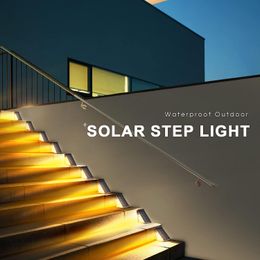 Solar Step Light Waterproof Outdoor Solar Stair Light Solar Deck Light IP67 Solar Garden Light Outdoor For Yard Patio Porch