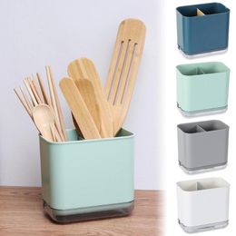 Kitchen Storage Drainage Cutlery Rack Plastic Multi-function Insert Organiser Home Chopsticks And Spoons Utensils