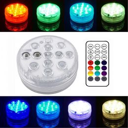 Waterproof 13 LED Lamp Beads Diving Light with Magnet Sucker RF Remote Control Pool Swimming Accessories