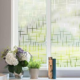 Window Stickers Inchs Non-adhesive Frosted Glass Film Electrostatic Adsorption Effect 3d Privacy Is Suitable For Decoration