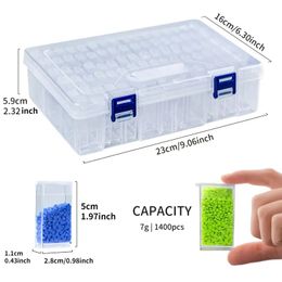 84Pcs Box DIY Diamond Painting Storage Box Nail Jewellery Beads Accessories Drill Stone Mosaic Embroidery Container Organiser Tool