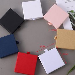 1PC Thin Kraft Paper Drawer Jewellery Box Greeting Card Necklace Bracelet Gift Box earrings bracelet bracelet storage box