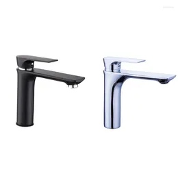 Bathroom Sink Faucets Single Handle And Cold Water Faucet Brass Basin Solid Hole Black