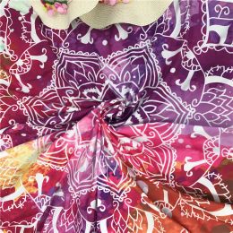 New Yoga Round Mat Indian Mandala Tapestry Lotus Mat Yoga Bohemian Flower Printed Shawl Tassel Sunblock Beach Mat