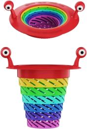 New Creative Sink Strainer Foldable Rainbow Floor Drains Mesh Sink Strainers Universal Drain Hole Filter Kitchen Bathroom Tools