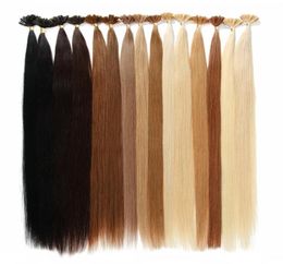 Top Grade u tip remy human hair extensions Brazilian Prebonded Hair Extensions 50strandslot 1426inch Whole Factory 5640074