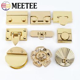 1Pc Meetee Metal Twist Spring Buckles Turn Locks Bag Purse Decor Clasp Handbag Replace Buckle DIY Bags Hardware Accessories