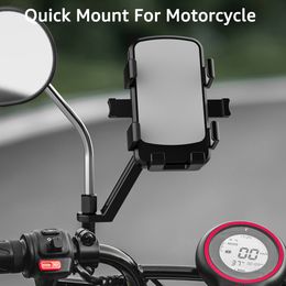 Bicycle Phone Holder MTB Road Mountain Bike Mobile Cellphone Stand Support Motorcycle Rearview Mirror Phone Mount GPS Brackets