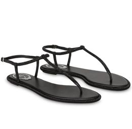 Marca de verão Diana Thong Sandals Sapatos de Crystal Straps Party Casual Walking, vestido, Lady Lady Gladiator Sandalias EU35-43 com Box New