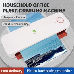 Laminator Thermal Office Hot Laminator Machine Paper Cutter For A4 Document Photo Blister Packaging Plastic Film Roll Laminator