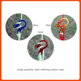 Climbing Carabiner Quick Rope Knot Fast Tying Adjustment 3-hole Buckle Anti-slip Tightening Outdoor Snail Wind Rope Buckle