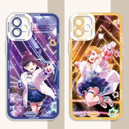 Anime LoveLive Soft Case for Xiaomi Redmi Note 12 Turbo 12S 11 Pro Plus 11S 10S 9S 10 9 8 7 6 10C K60 Pro K60E Silicone Cover