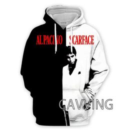 Hot selling 3D digital printed Scarface face Evil Star Mens and Womens Hoodie Sweater