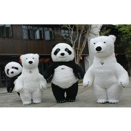 Giant Panda Inflatable Costume Street Funny Polar Bear Mascot Costume Party Cosplay Plush Doll Inflatable Mascot Costume