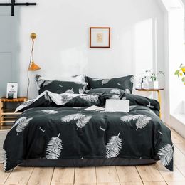 Bedding Sets 2024 Direct Selling Twill Cotton Feather BedSheets Duvet Cover Pillowcaseflower 4PCS Lattice Print Pastoral