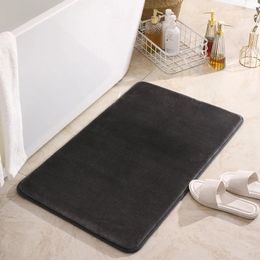 Bath Mats Bathroom Rug Super Absorbent Mat Foot Carpet Non-slip Solid Floor
