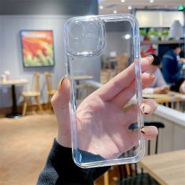 For OPPO A95 A94 A55 A93 A53 A9 A5 2020 A12 A5S A12E A3S R17 Phone Case Transparent Clear Shockproof Soft TPU Cover