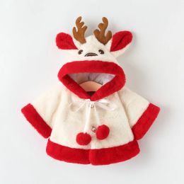 Animals Newborn Kids Christmas Coat Cute Elk Plush Baby Jacket Bestselling Styles Baby Girls Warm Hooded Outwear Fleece Cloak Kid Coat