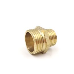 Brass Hex Nipple Fitting Pipe Connector Quick Adapter Male To Male 1/8 1/4 3/8 1/2 Reducing Connector for Hose Connexion