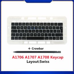 Caps New For Macbook Pro Retina 13" 15" A1706 A1707 A1708 Switzerland Swiss Keyboard Key Cap Keycaps 2016 2017 Year