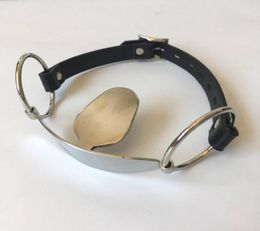 Stainless Steel Open Mouth Gag Tongue Flail Sex Slave BDSM Bondage Restraints Fetish Sex Toys For Couples Erotic Toys Adult game2594933