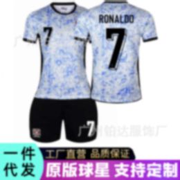 Soccer Jerseys 25 Portugal Away Football Jersey Size 7 c Ronaldo Children's Adult Training Match Team Kit