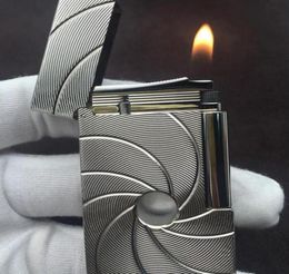 2022 new ST lighter bright sound gift with adapter luxury men accessories gold silver pattern for boyfriend gift 11705318533