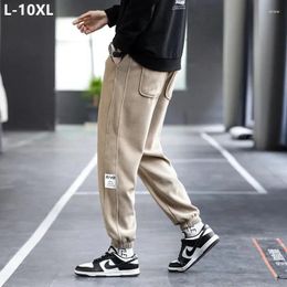 Men's Pants Ankle Length Boys Joggers Men Plus Size 10XL 8XL 6XL Sports Thick Spring Autumn Harem Khaki Hip Hop Teenagers Sweatpants