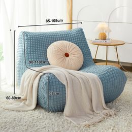 Lazy Sofas Cover Chair Cover No Filler Tatami Chair covers Lounger Seat Lazy Floor Sofa Couch For Tatami Living Room