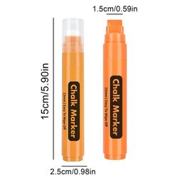 Paint Chalk Markers Chalkboard Marker With 15mm Wide Tips Paint Chalk Marker For Rock Painting Fabric Metal Wood Canvas Glass