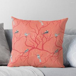 Pillow Blush Collection - Birds Coral Throw Pillowcases For Pillows Sofa Cover Luxury S Case