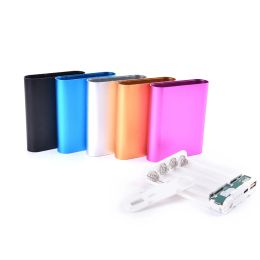 Metal Power Bank DIY Kit Storage Case Box Free Welding Suit 4X 18650 Battery 5V 2.1A USB External Charger Smart Phone