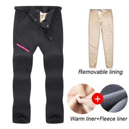 Winter Ski Suit Women Windproof Waterproof Snowboard Fleece Jacket and Pants Female Outdoor Warm 3 in 1 Thermal Fleece Snow Coat