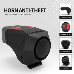 Bike Electronic Horn Bell Rechargeable Bicycle Anti-theft Bell 120db Loud Horn Waterproof Cycling Scooter Warning Alarm Tool