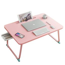 Small Table Bed Foldable Mini Computer Desk Multifunctional Student Dormitory Bedroom Lazy Table Children's Study Table Desks