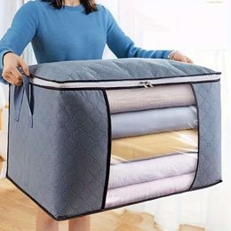 Spacious Clothes Storage Bag Durable Handle & Thick Fabric - Ideal for Bedroom Organisation