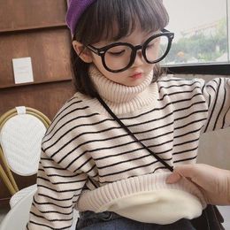 Sweater Baby Boys Girls Kids Turtleneck Sweaters Kids Autumn Clothes Winter Knitted Bottoming Boys Sweaters Vetement Infant Q55