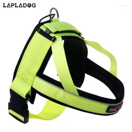 Dog Collars LAPLADOG Large Leash Collar Set Pet Harness Vest Training Leader Walking Chest Rope Leading M-XL Products For Animals ZL377