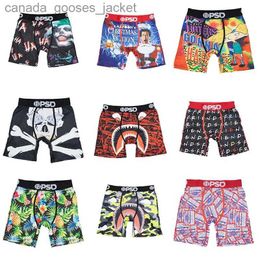 Underpants Fashionable and sexy printed mens underwear boxer Cueca underwear mens underwear shorts S-XXL boxer C240411