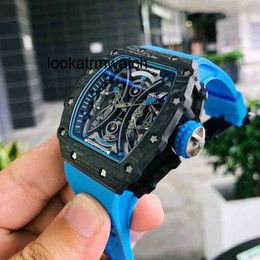 Luxury Mill Automatic Mechanical Black Fibre Tape Luminous Watch Designer Waterproof 2wsn 8GCP