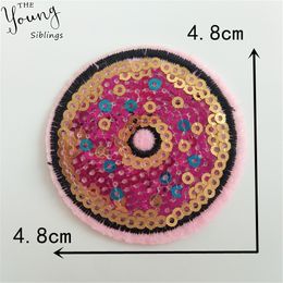 Sequin Embroidery Letter Emblem Pattern Wholesale Sales 1-10 pcs Hot Melt Adhesive Ironing DIY Sewable Patch Sticks