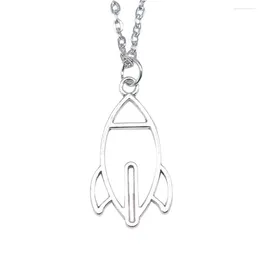 Pendant Necklaces 1pcs Rocket Male Necklace Accesories Jewellery And Accessories Gift Chain Length 43 5cm