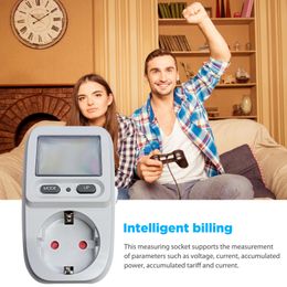 Multifunctional Intelligent Biller with Backlight Smart Billing Instrument Digital Display Power Metering Sockets