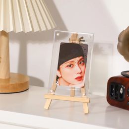 Transparent Acrylic Photo Frame Idol Photocard Holder Poster Picture Display Stand Photo Frame Desktop Ornament