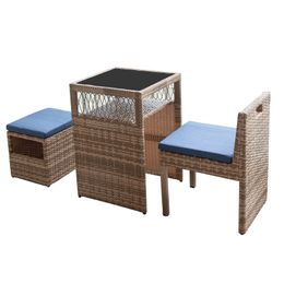 Nordic Balcony Rattan Table and Chairs Set Home Outdoor Patio Garden Lounge Coffee Table Sets Durable Aluminium Outdoor Furniture