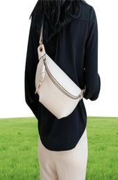 Women Waist Packs White Purse Leather Fanny Letter Belt Bags Shoulder Messenger Female Wallet Fashion Chest Crossbody Bag Pouch7099194