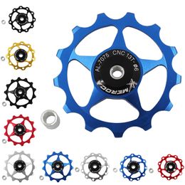 Mountain Bike Jockey Pulley Bicycle Steel Breaing Rear Derailleur Jockey Wheel High Strength Aluminum Alloy + Steel Bearing Part