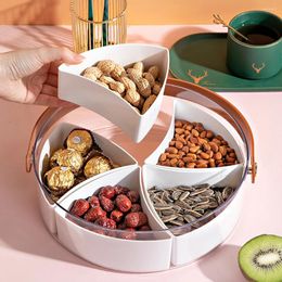 Storage Bottles 1pc Multi-purpose Snack Box Container ABS Tray Fruit With Lid Bento Reusable 8x26cm